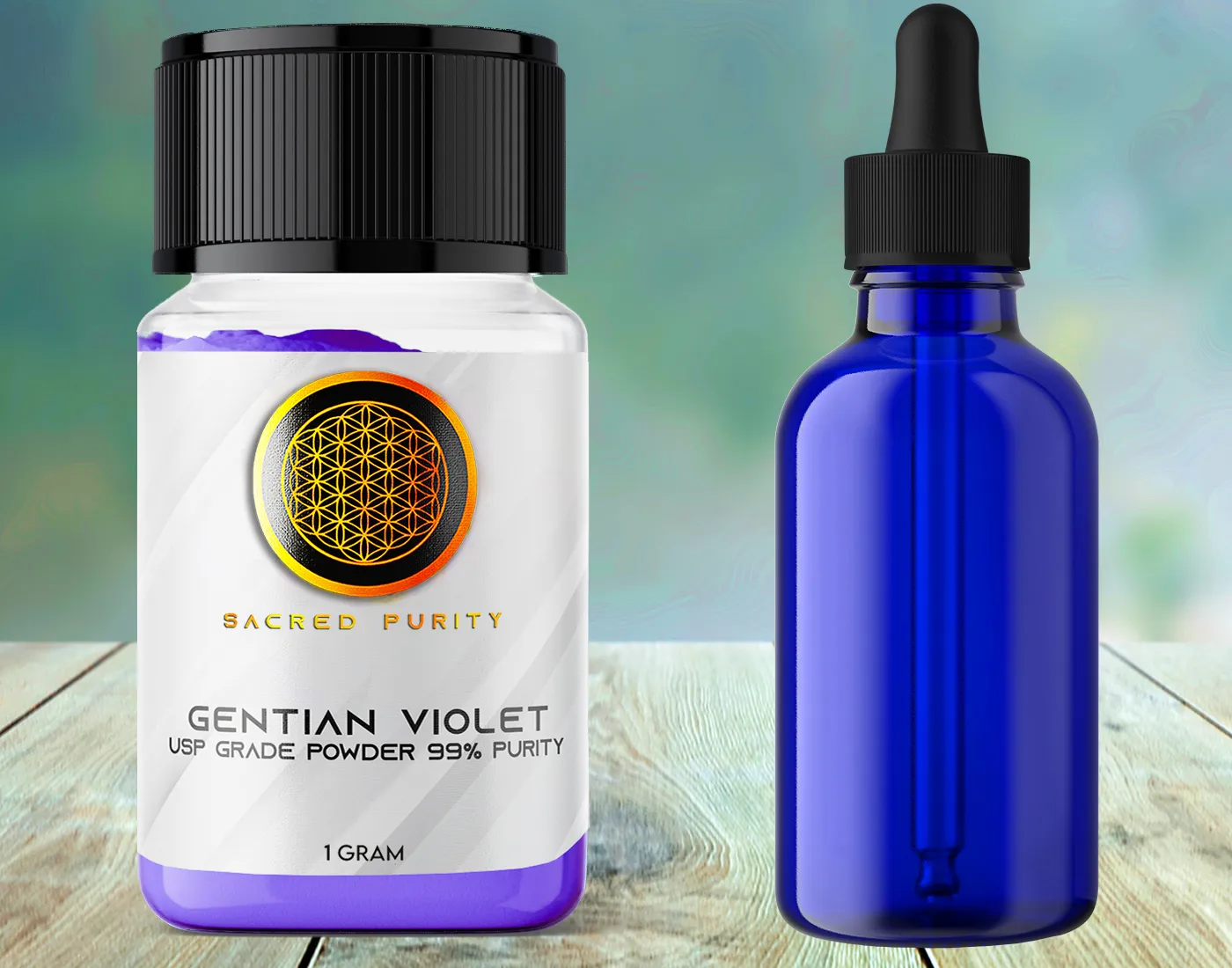 Gentian Violet USP Grade With Glass Dropper Bottle